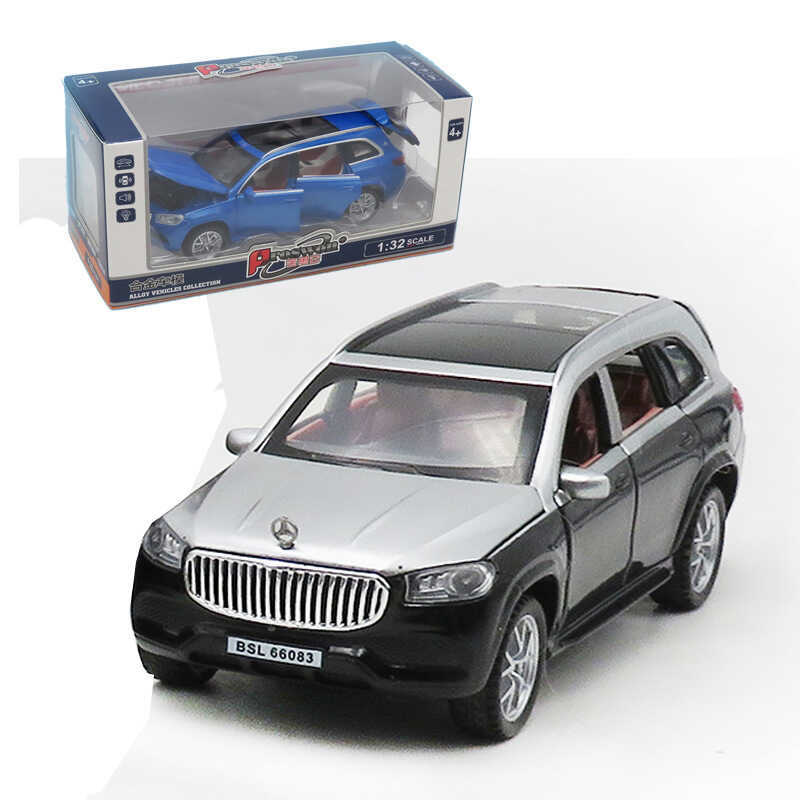 Baoslun 1 / 32 McBach GLS600 Hợp Kim Xe Mô Hình Kéo Lại Âm Thanh Ánh Sáng Đồ Chơi Off-Road 68083 Hộp