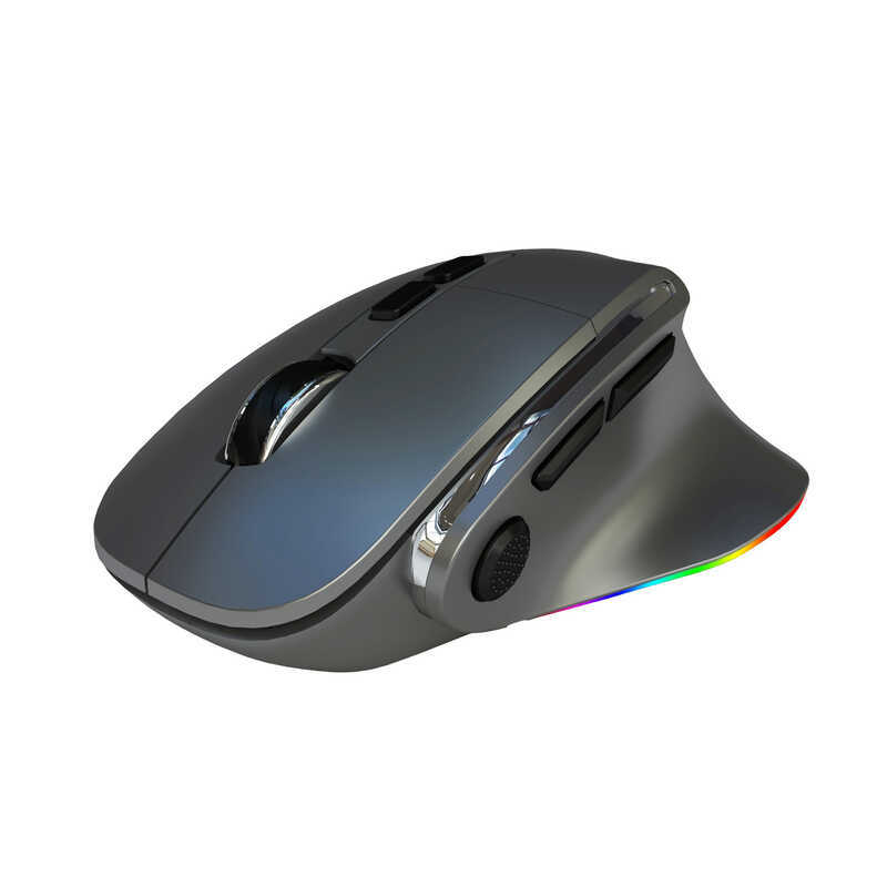 Qiongshi H5 Không Dây Có Dây Chế Độ Kép Chuột Dọc Dạ Quang rgb Màu Trò Chơi Văn Phòng Chơi Game