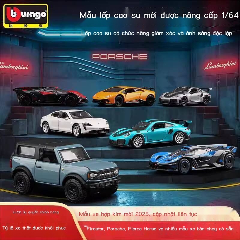 HOT- [ Ảnh thật ] Mô hợp kim Ferrari SP3 tỷ lệ 1:64, mô hình siêu xe LaFerrari SF90 thực tế, đồ chơ