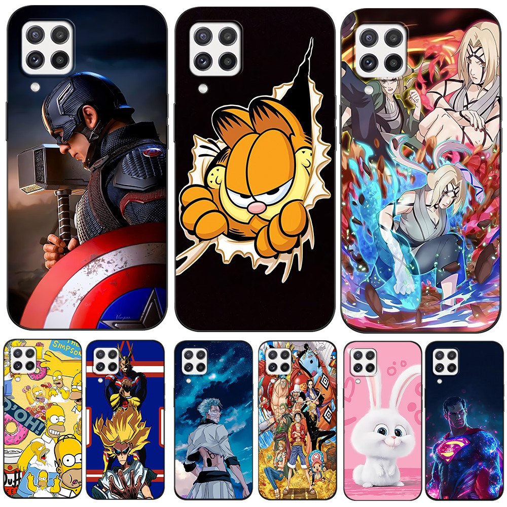 Dành Cho Samsung A22 4G Ốp lưng 6.4inch Ốp Lưng Cho Samsung Galaxy A22 4G GalaxyA22 A 22 Đen tpu Thờ