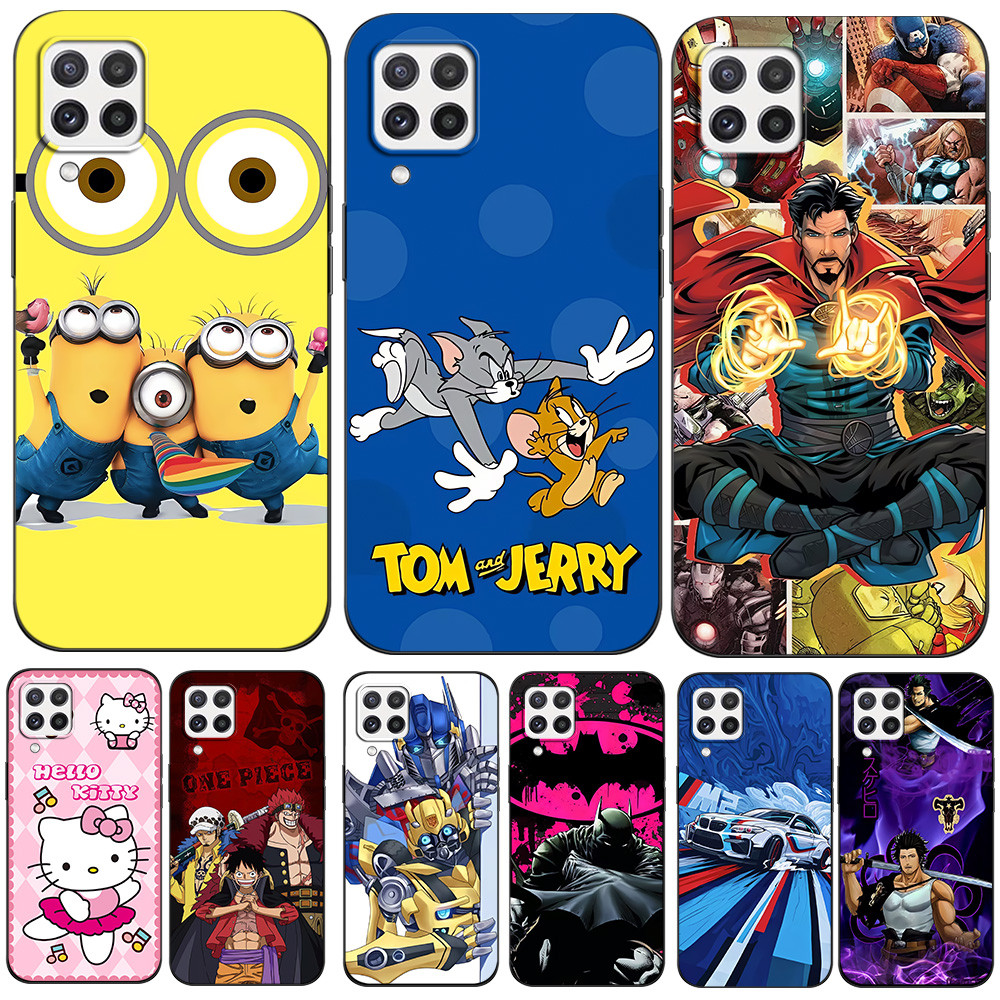 Dành Cho Samsung A22 4G Ốp lưng 6.4inch Ốp Lưng Cho Samsung Galaxy A22 4G GalaxyA22 A 22 Đen tpu Ngộ