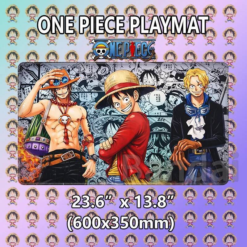 Miếng Lót Chuột Chơi Game Lớn 0ne Piece OPCG Playmat Luffy Zoro Anime TCG Card Game Thảm Cao Su Chốn