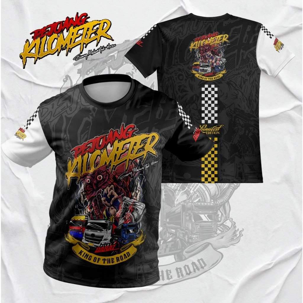 Pejuang Kilomet Siang Malam Tak Heran Pilot Darat King Of The Road Phiên bản giới hạn | Baju Pejuang
