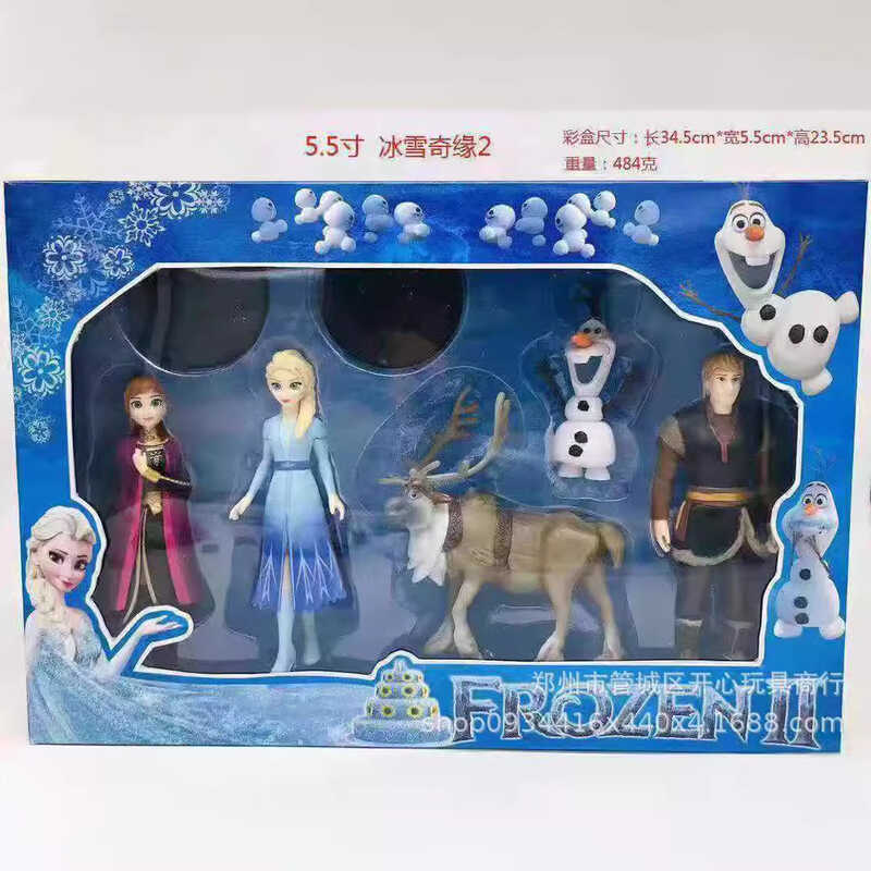 Bộ búp bê đồ chơi đông lạnh Frozen 2 Elsa Anna Elsa Elsa Snow Treasure Công chúa đồ chơi búp bê