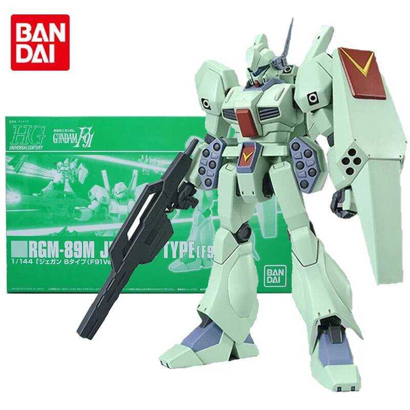 Bộ Gundam Bandai, mô hình HG 1/144 RGM-89M Jegan B Normal F91 Gunpla, đồ chơi nhân vật hành động ani