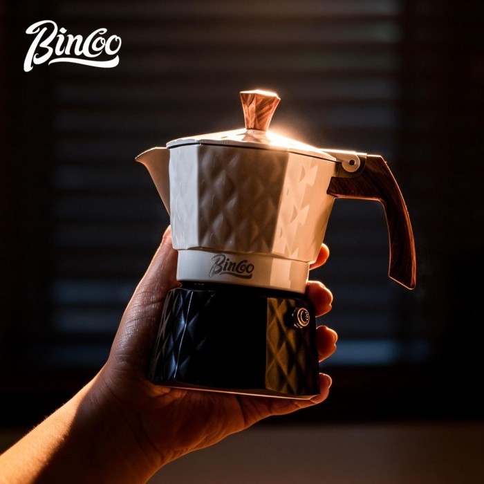 Bình Moka hai van tăng áp Ấm pha cà phê MOKA bằng nhôm MOKA POT