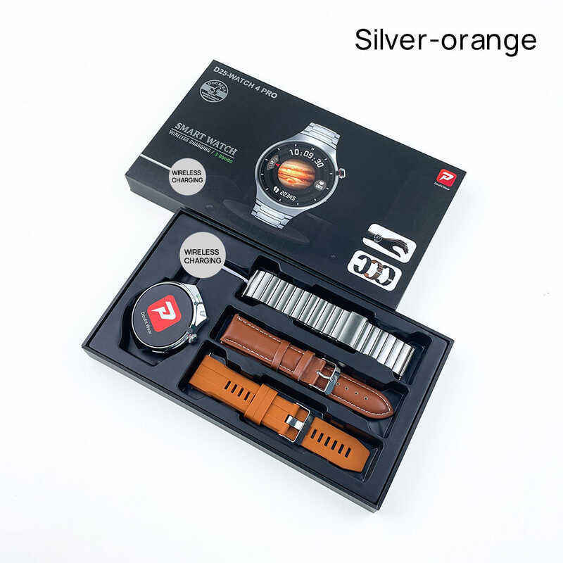 Bộ ba dây đeo D25 WATCH4 PRO Đồng hồ thông minh Bluetooth Điều khiển cử chỉ 1,52 inch