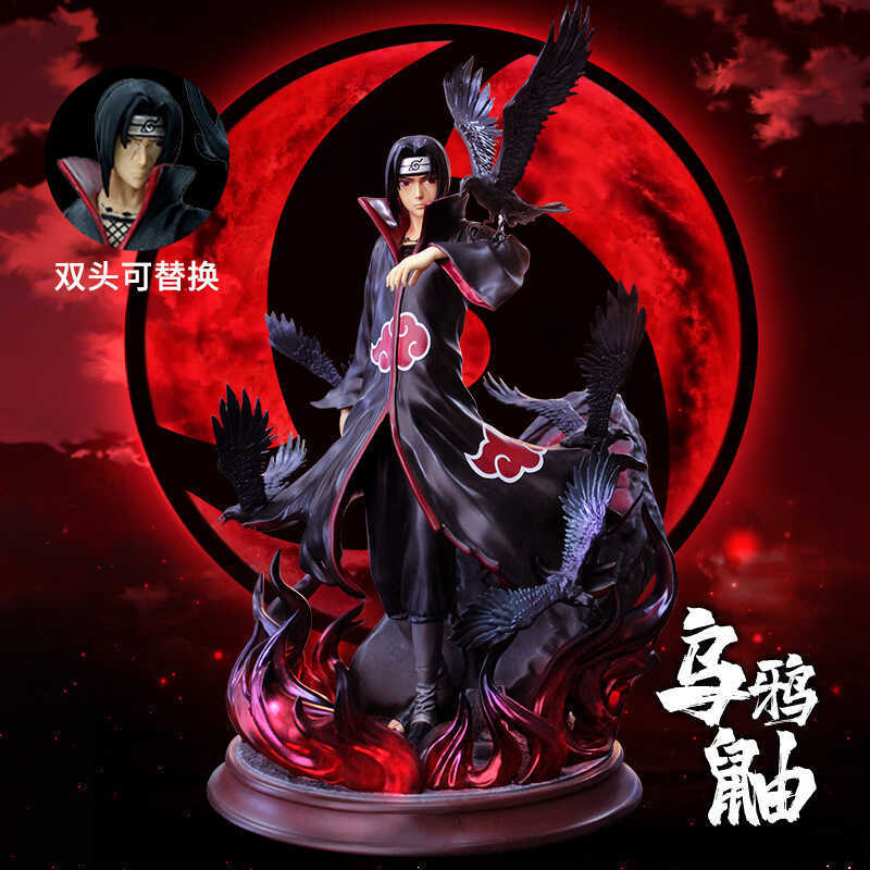 Naruto Cung Điện Itachi Hình GK Hai Đầu Trang Trí Mô Hình Xiao Tổ Chức Sasuke Itachi Hình