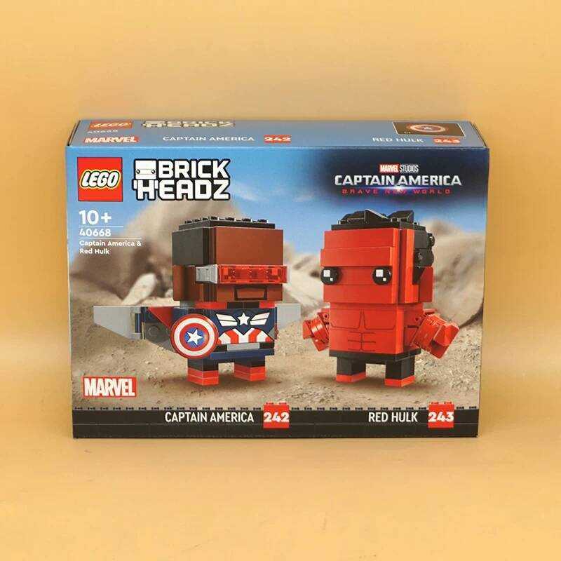 LEGO 40668 Captain America và Red Hulk - Mô hình nhân vật siêu anh hùng Marvel
