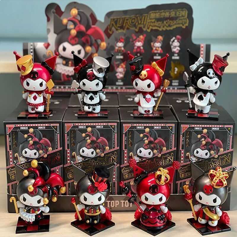 Sanrio My Mystery Box Poker Kingdom Kuromi Melody Anime Hình Halloween Búp Bê Đồ Trang Trí Hợp Thời 