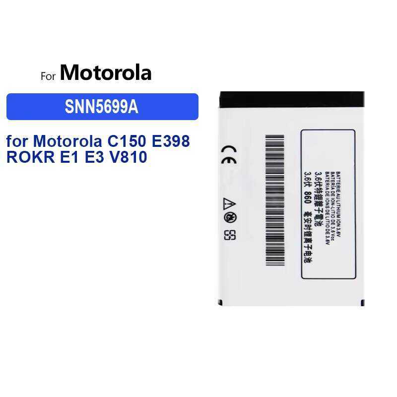 SNN5699A 860mAh Dành Cho Motorola Moto Rokr E1 E3 C150 E398 V810 Pin Điện Thoại Di Động Thân Thiện V