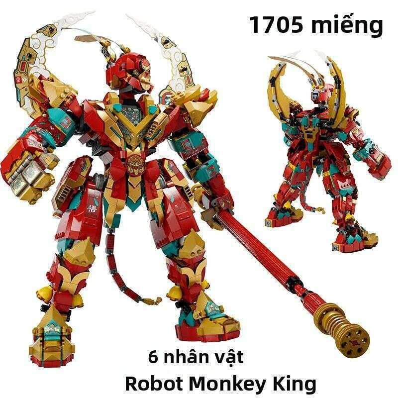 [LEGO] Bộ 1705 Mảnh Ghép Lắp Ráp Goku Vua Khỉ Siêu - Đồ Chơi Robot Chiến Binh Dành Bé Trai, Tương Th