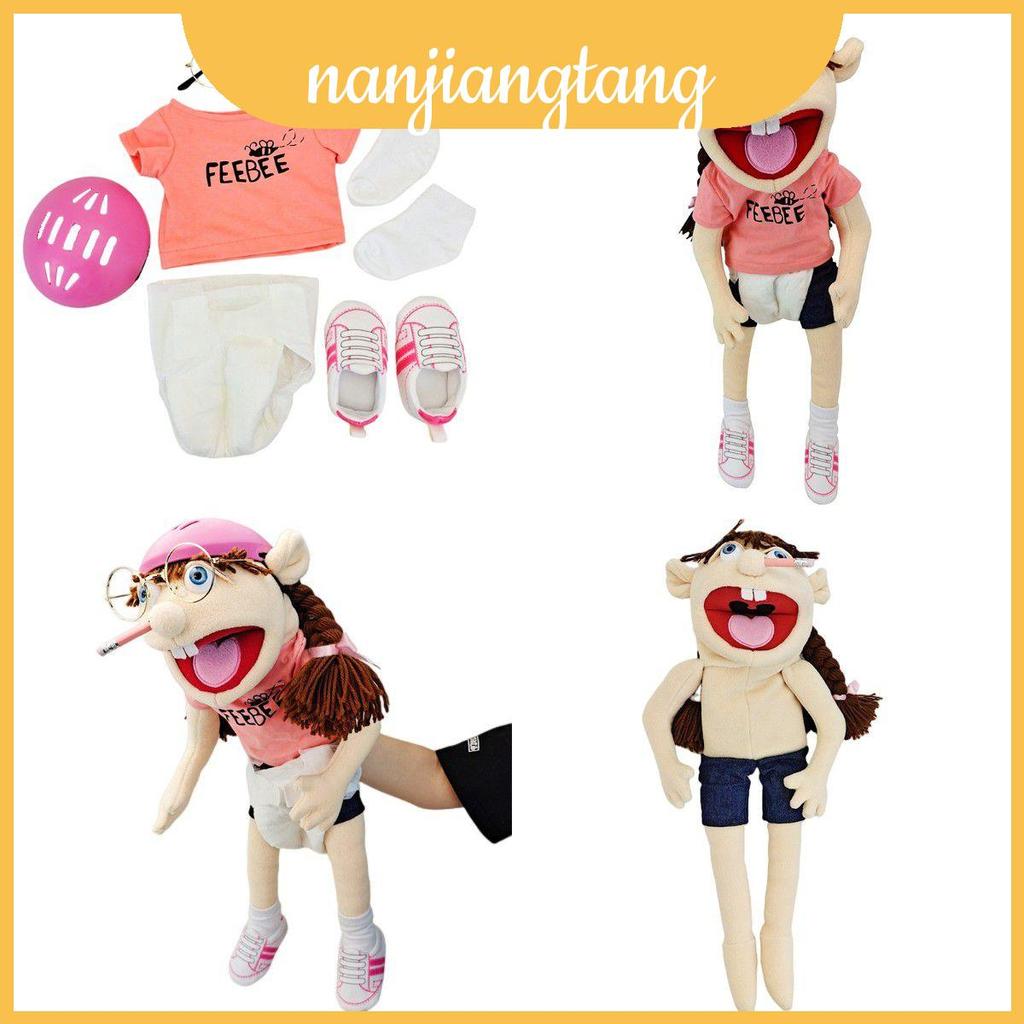 Tương tác Feebee Parentchild Jeff Sister Puppet cho vô số và cười vui nhộn