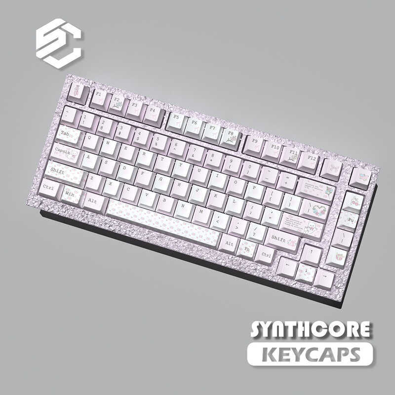 Mèo Hoa Ngôn Ngữ Keycap PBT Chất Liệu Nhà Máy Chính Hãng Hỗ Trợ wooting EZ63MADE68 Hero68ND63 Night 
