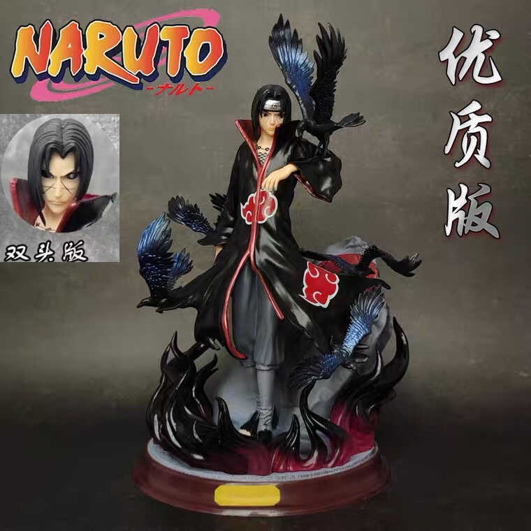 Cung điện Itachi Hand-Made GK Mô hình trang trí hai đầu Mô hình Xiao Tổ chức Sasuke Itachi