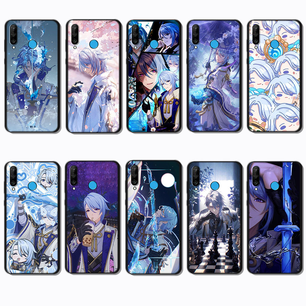 Ốp điện thoại TPU mềm màu đen cho 3c Huawei Y5P P10 P20 P30 Lite Pro Kamizato Ayato Ayato