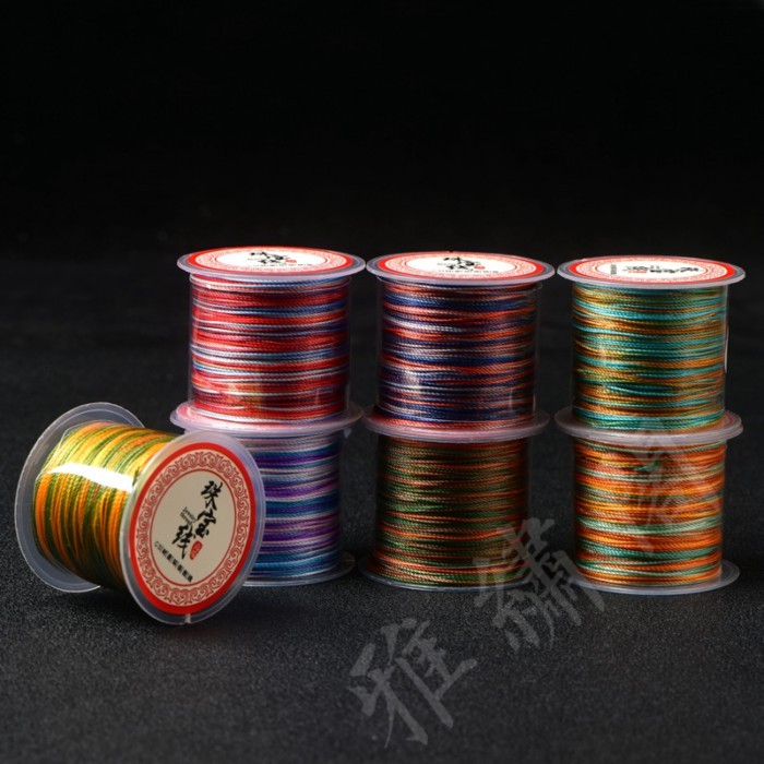 Bán buôn Nhuộm phân đoạn Gradient nhiều màu được mã hóa số. 72 Sợi Ngọc Cuộn Nhỏ Bện Trang Sức Chủ Đ