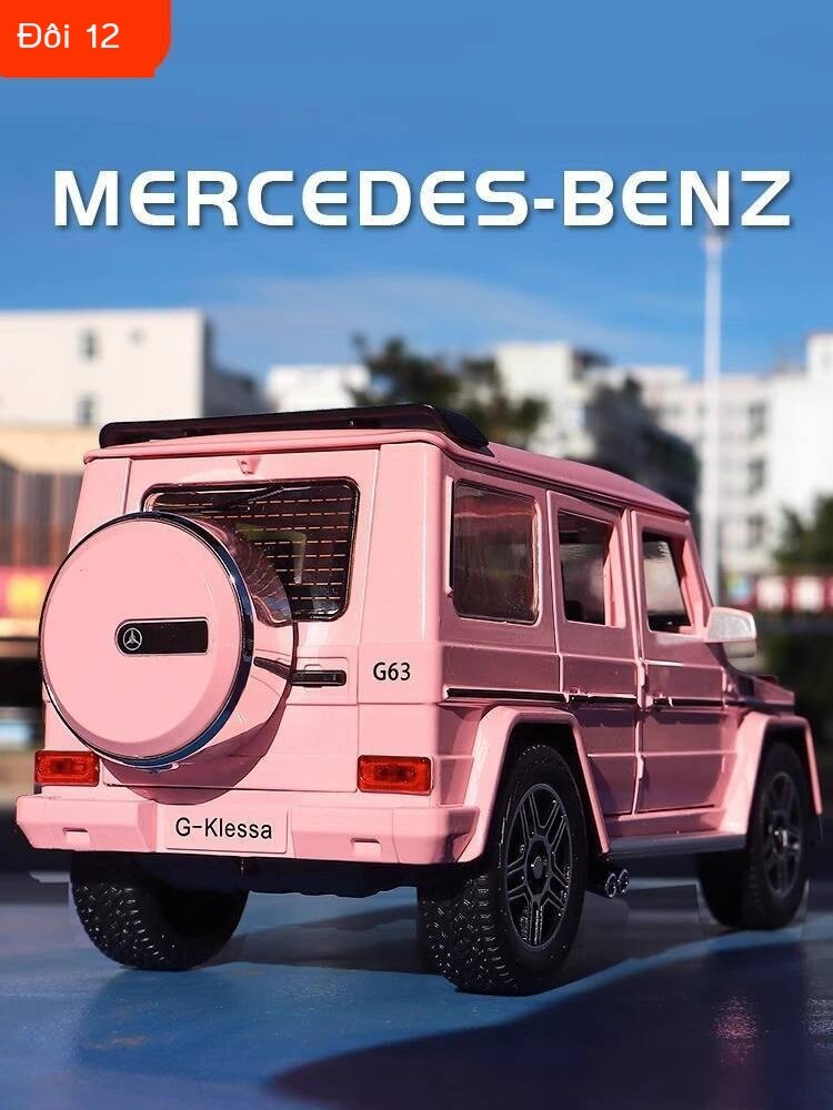 [SIÊU HOT 2025] Mô hình hợp Mercedes-Benz G-Class 1:24 G63, quà tặng cho bé trai, đồ chơi kim loại,