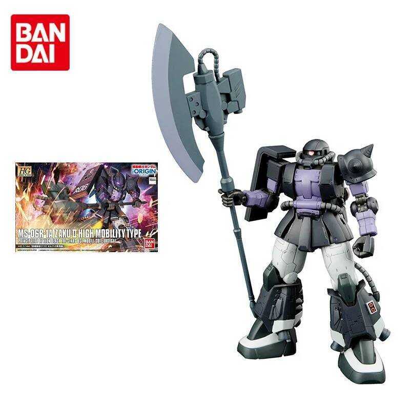 Bộ Gundam Bandai, nhân vật anime HG GTO 5 MS-06R-1A Zaku 2, loại di động cao, đồ chơi mô hình Gunpla