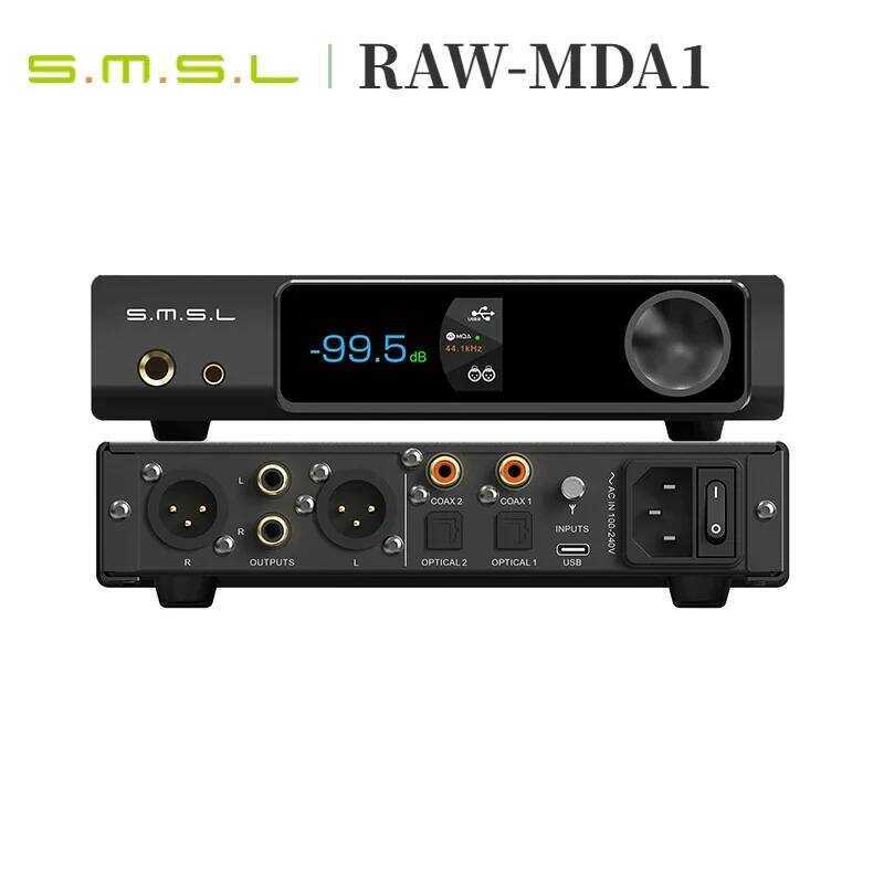 Bộ giải mã SMSL RAW-MDA1 Dual ES9039Q2M hỗ trợ MQA MQA-CD
