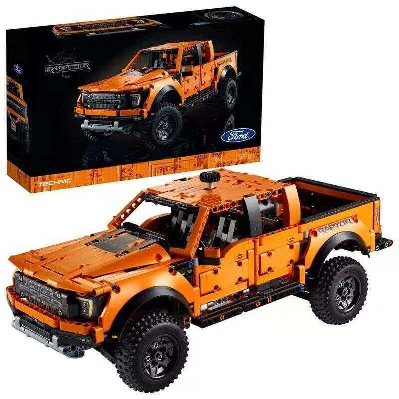 [LEGO] Bricks Xe bán tải điều khiển từ xa Ford Raptor F150 lắp ráp độ khó cao cho bé trai Tương thíc