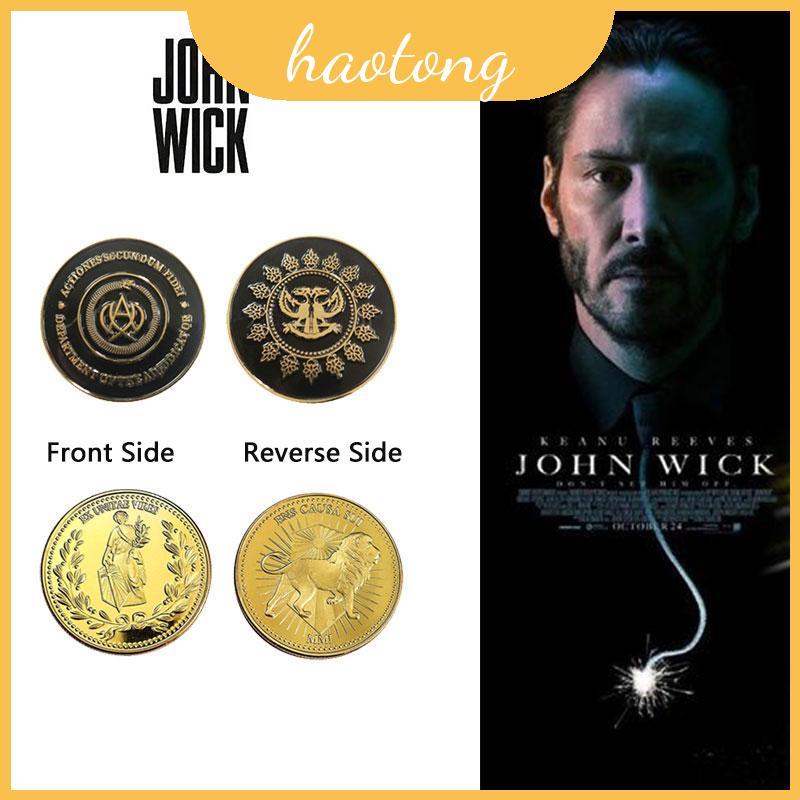 Bộ đồng xu vàng và chữ thập của Wick John Collector 's Gold Coin A Must-ve cho mọi người hâm mộ đích