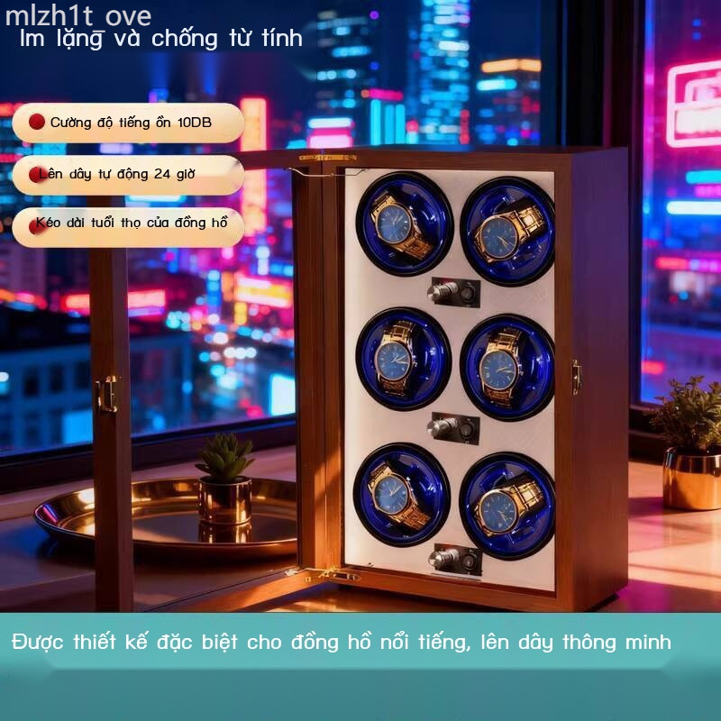 [SẴN-RẺ]  Hộp xoay tự động hoàn toàn phù hợp cho đồng hồ cơ Rolex, Seiko, IWC, Omega