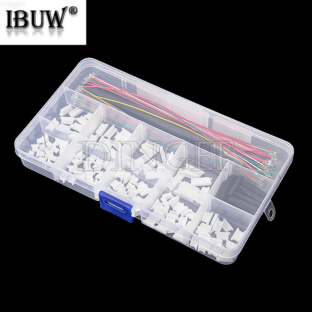 SH1.0MM JST 1mm Bộ kết nối cáp JST Nam Header 3P-12P với 28AWG Uốn với thiết bị đầu cuối cho GPS Rac