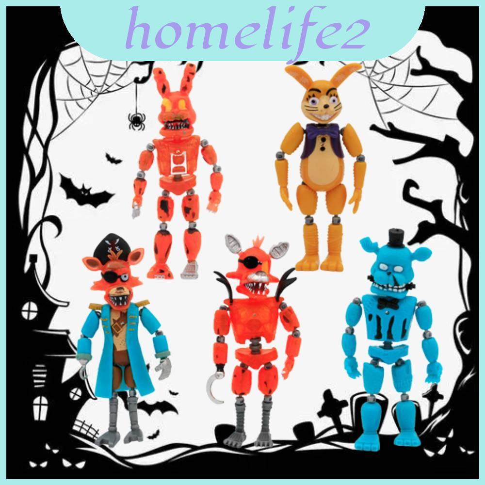 At Five Nights Freddys Series Luminescent Pvc Figurine Set Di chuyển khớp 5 chiếc