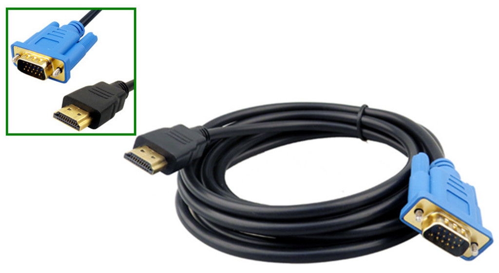 Cáp VGA sang HDMI mạ vàng Cáp HDMI sang VGA Cáp VGA sang HDMI