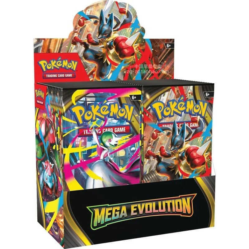 360 Tờ Pokémon US Phiên Bản ME01 Thẻ Nạp Gói MEGA EVOLUTION Huấn Luyện Hộp Quà Tặng Tiếng Anh ETB