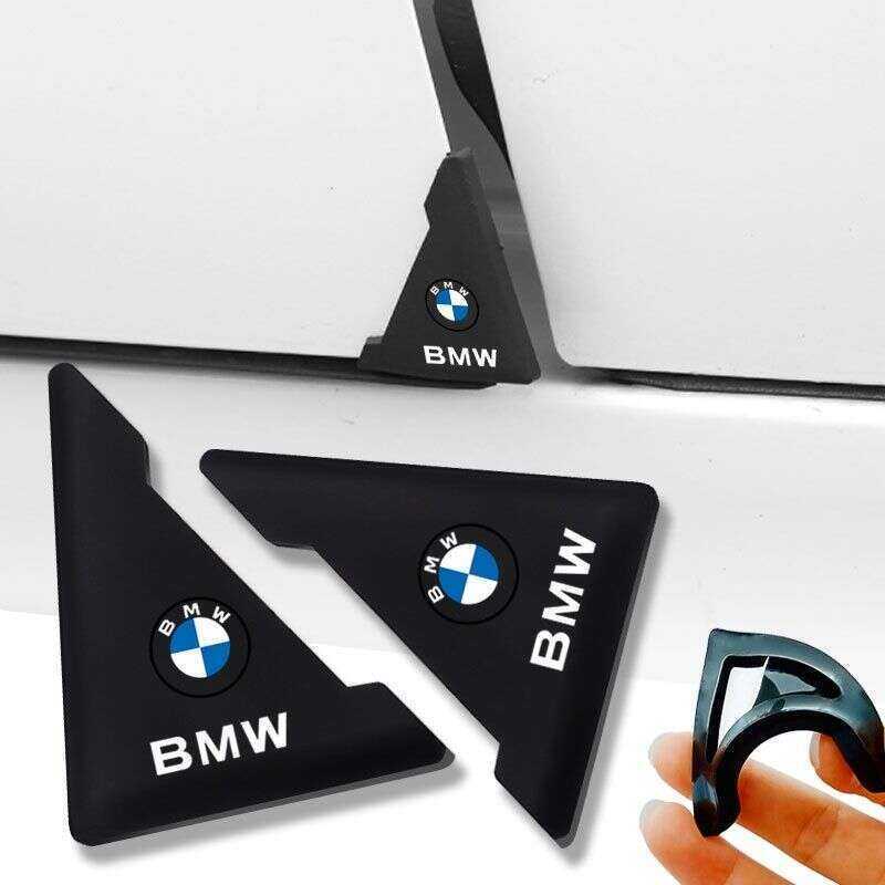 Top Auto Zone 2 Cái / bộ BMW Silicone Bảo Vệ Miếng Dán Bảo Vệ Miếng Dán Cửa Ô Tô Góc Ốp Lưng Va Chạm