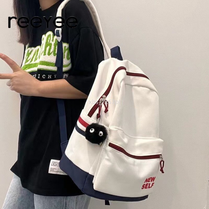 Túi đi học tương phản phong cách đại học Ba lô học sinh phong cách Nhật Bản túi du lịch đơn giản và | BigBuy360 - bigbuy360.vn