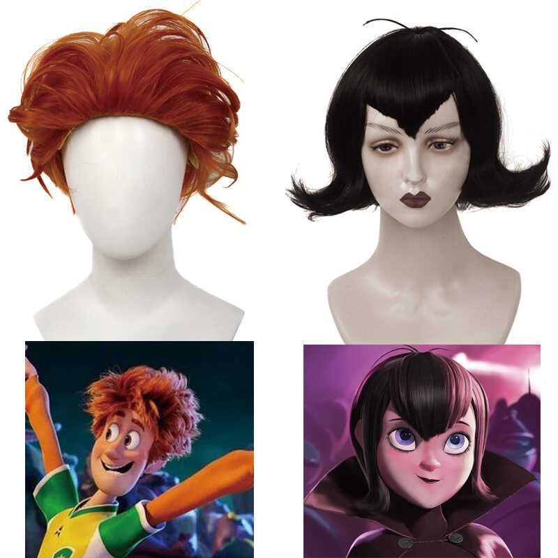 Tóc giả và mũ đội đầu cosplay ma cà rồng Mavis cho Halloween ngộ nghĩnh