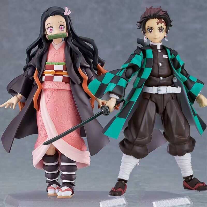 Demon Slayer Figma498-DX Tanjiro 508-DX Nezuko Hình Nendoroid có thể di chuyển được
