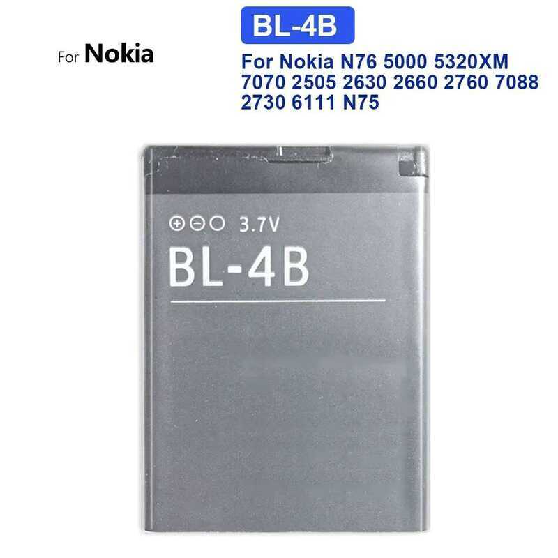 Pin Điện Thoại Di Động BL-4B 700mAh Cho Nokia N76 5000 5320XM 7070 2505 2660 2660 7088 2730 6111 N75