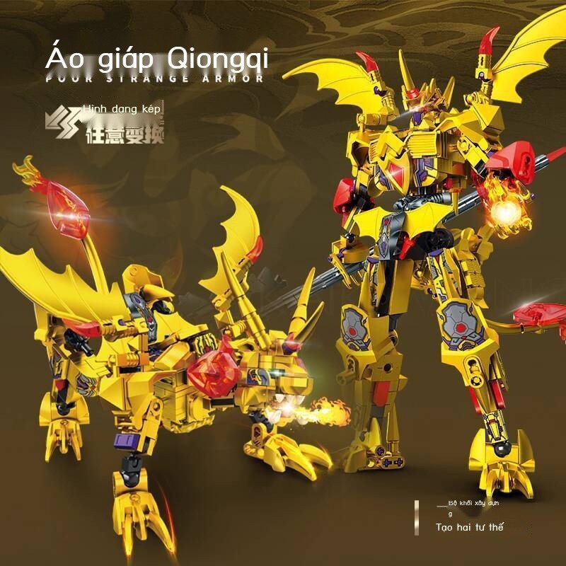 [SALE SỐC]  Mô lắp ráp robot biến hình Senbao National Trend Mecha Qiongqi Armor Thần Chiến Tranh c