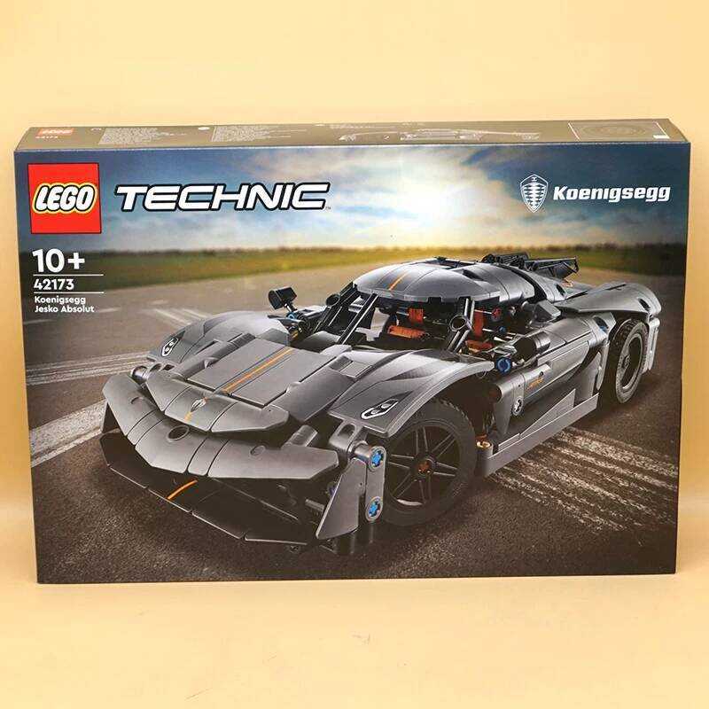 LEGO 42173 đua siêu xe Koenigsegg màu xám Bộ ráp cơ khí Xe hơi bằng khối lắp ghép