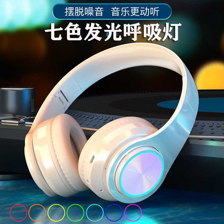 Tai nghe Bluetooth không dây phát sáng B39 Tai nghe Bluetooth âm thanh nổi gấp