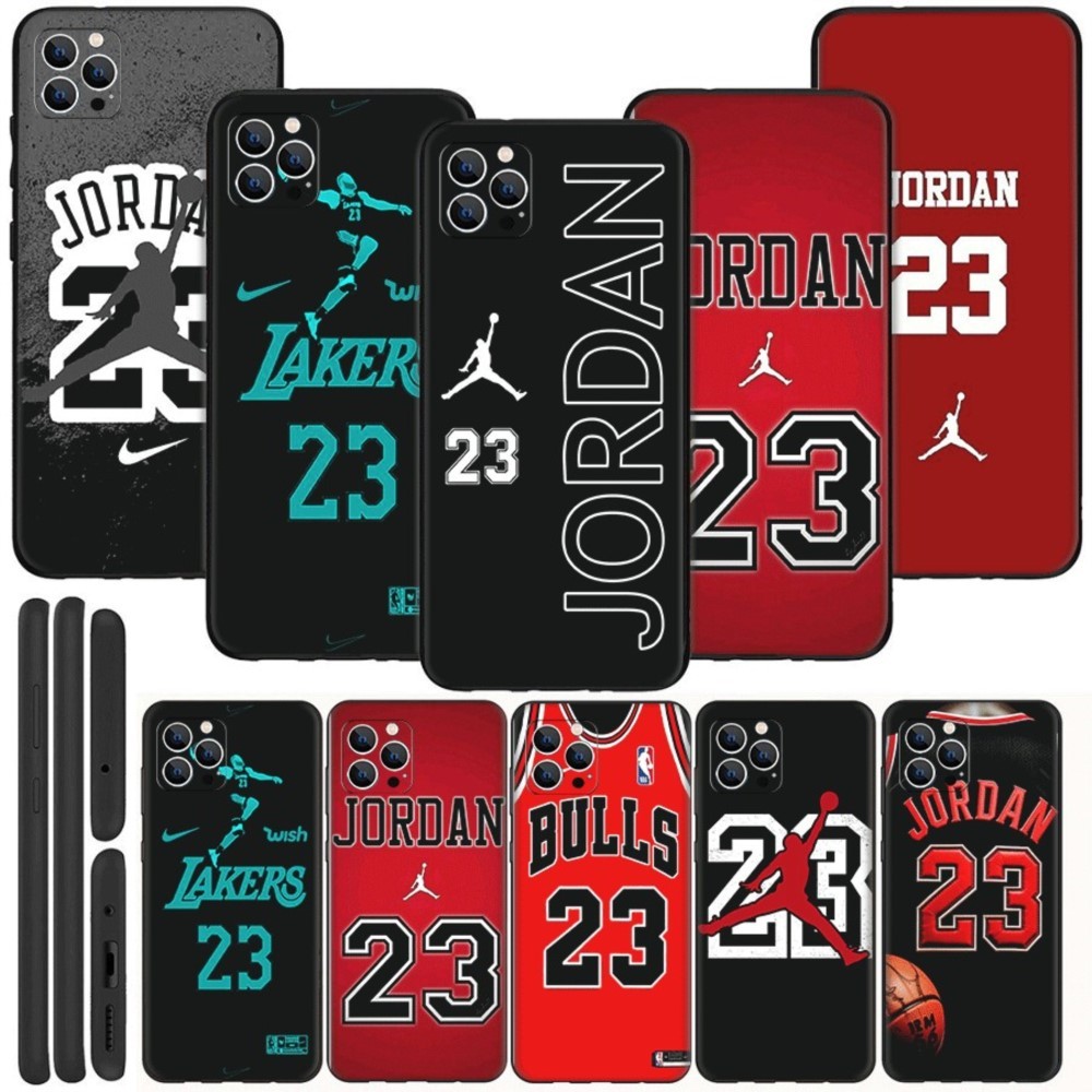 Áo Jordan 23 cho iPhone 5 5s SE 6 6s Plus SE 7 Plus 8 Plus X XS XR Vỏ điện thoại TPU Vỏ bảo vệ mềm