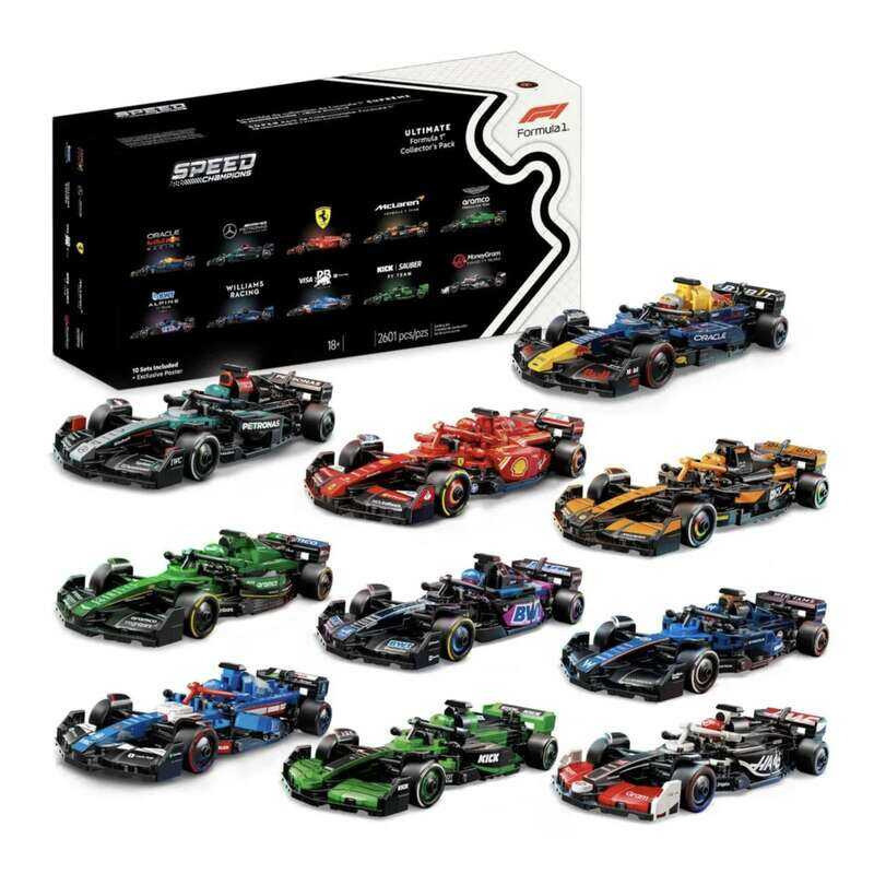 [LEGO] Bộ lắp ráp sưu tầm, tương thích với 66802 Speed Champions Ultimate Formula 1 / bộ 10 xe đua.