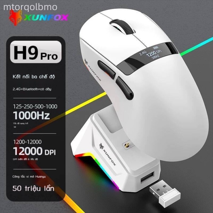 (Giá Hủy Diệt) Chuột máy tính không Bluetooth Silver Fox H9PRO dành cho chơi game và văn phòng, chu
