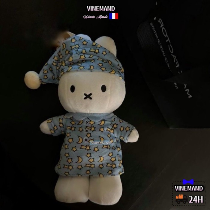 Kho Hà Nội🚚Star Moon Pajamas Miffy Rabbit Plush Toy Doll Pajamas Miffy Rabbit Doll Bed Sleeping Doll