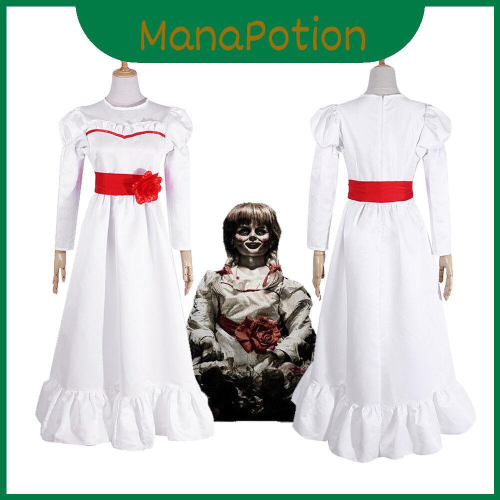 Nổi bật Annabelle Kinh Dị Búp Bê Trắng Đầm Mềm Mại Thoải Mái Trang Phục Hóa Trang Cho Halloween