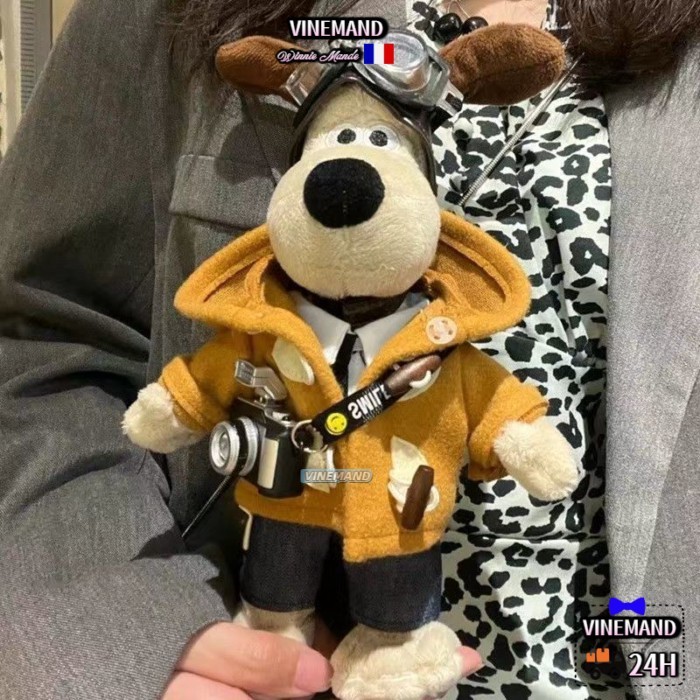 Kho Hà Nội🚚Head Dog British Pilot Plush Toy Doll Pendant Ornaments For Birthday Gifts For Boys And G