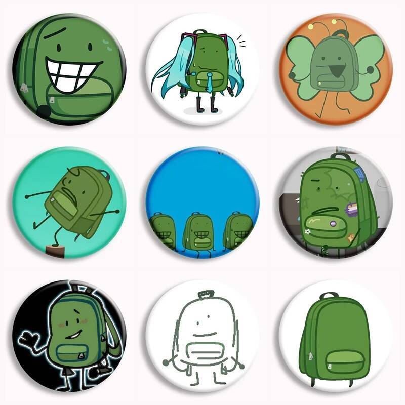 Kawaii Liam Plecak Anime Nút Mềm Pin Liam Plecak Hfjone Hoạt Hình Thổ Cẩm Huy Hiệu Túi Phụ Kiện Tran