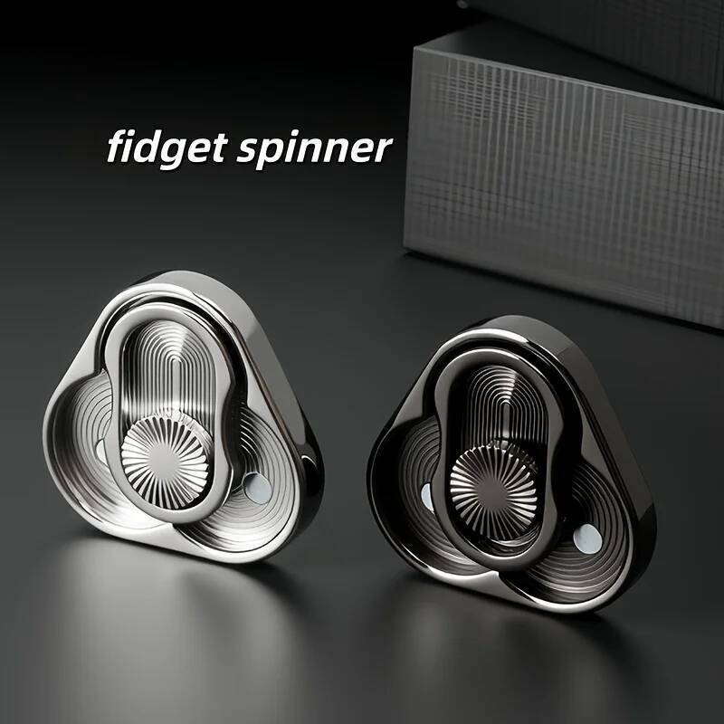 Tam Giác Spinner Flip Coin EDC Fidget Đẩy Đồng Xu Giải Nén Tay Đồ Chơi Tay Cầm Mảnh Fidget Spinner Đ