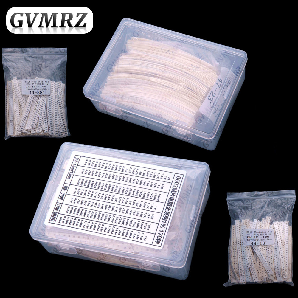 170 / 146 / 60Values 1K-5K 0603 0805 0402 1206 Điện trở SMD sop 1% Mỗi 50 CÁI Mỗi 25 CÁI 1k 2k 3k 4k