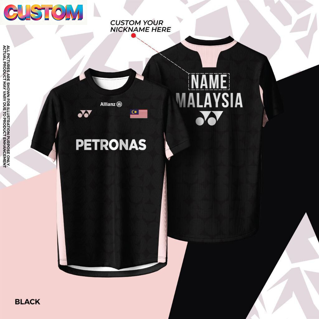 [Số tên tùy chỉnh miễn phí] Áo đấu cầu lông Malaysia được cá nhân hóa BWC 2025-2026 Cầu lông Thế giớ