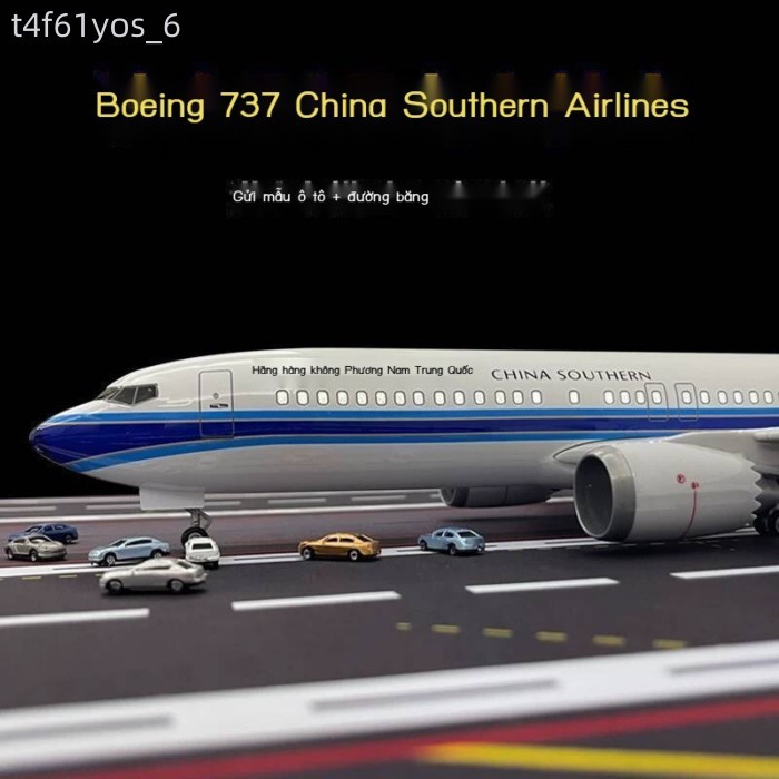 [Siêu Sale] Mô hình Boeing B737 MAX8 của hãng hàng không Quốc tế Đông Nam Bộ Hạ Môn, mô phỏng máy b